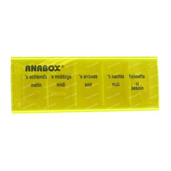 Anabox Pillbox 1 Tag 5 Kurse NL/FR Gelb 1 st
