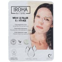 Iroha Nature Wrinkle Filler & Anti-Age Masque Visage et Cou Repulpant 1 masque