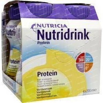 Nutridrink Protein vanille 200 ml 4 stuks